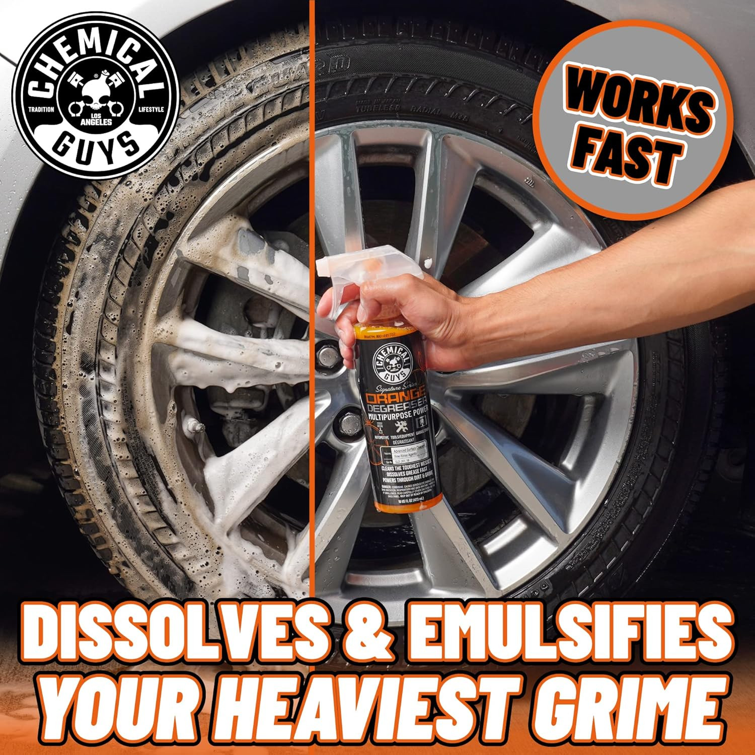 Signature Series Orange Degreaser Spray – Heavy Duty All Purpose Cleaner for Eng
