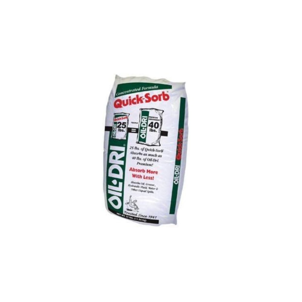 Oil Dri I05025 Universal Granular Clay Brown Oil Absorbent Bag 25 lbs.