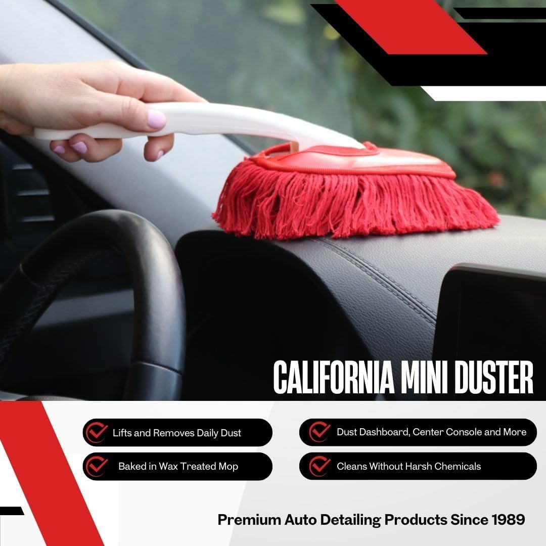 Mini Car Duster Brush Microfiber Cleaning Tool for Vehicle Dust Removal