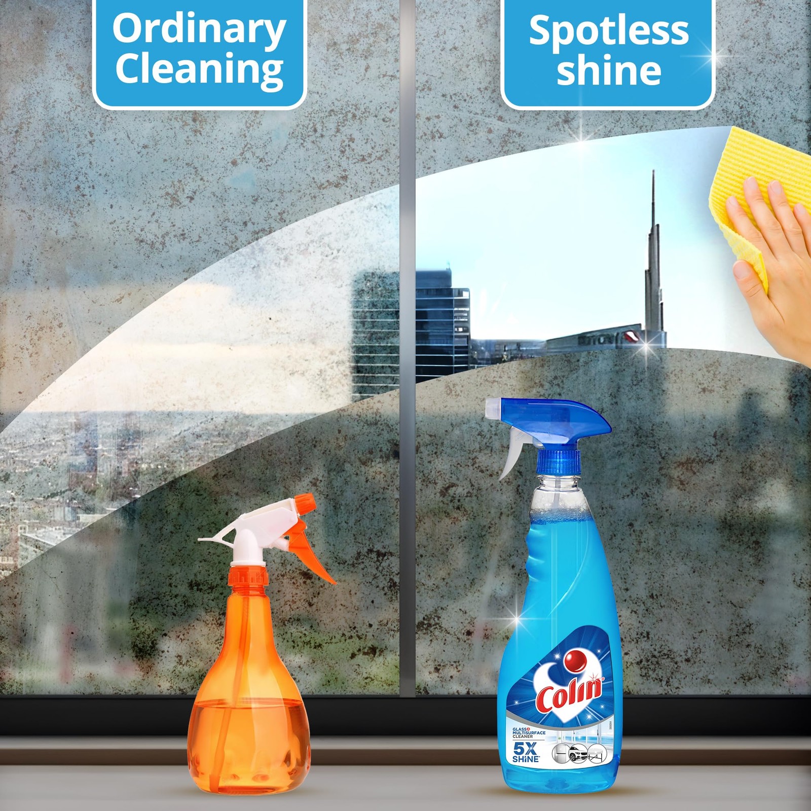 Colin 1L Glass & Surface Cleaner – India’s #1 All-Purpose Cleaner