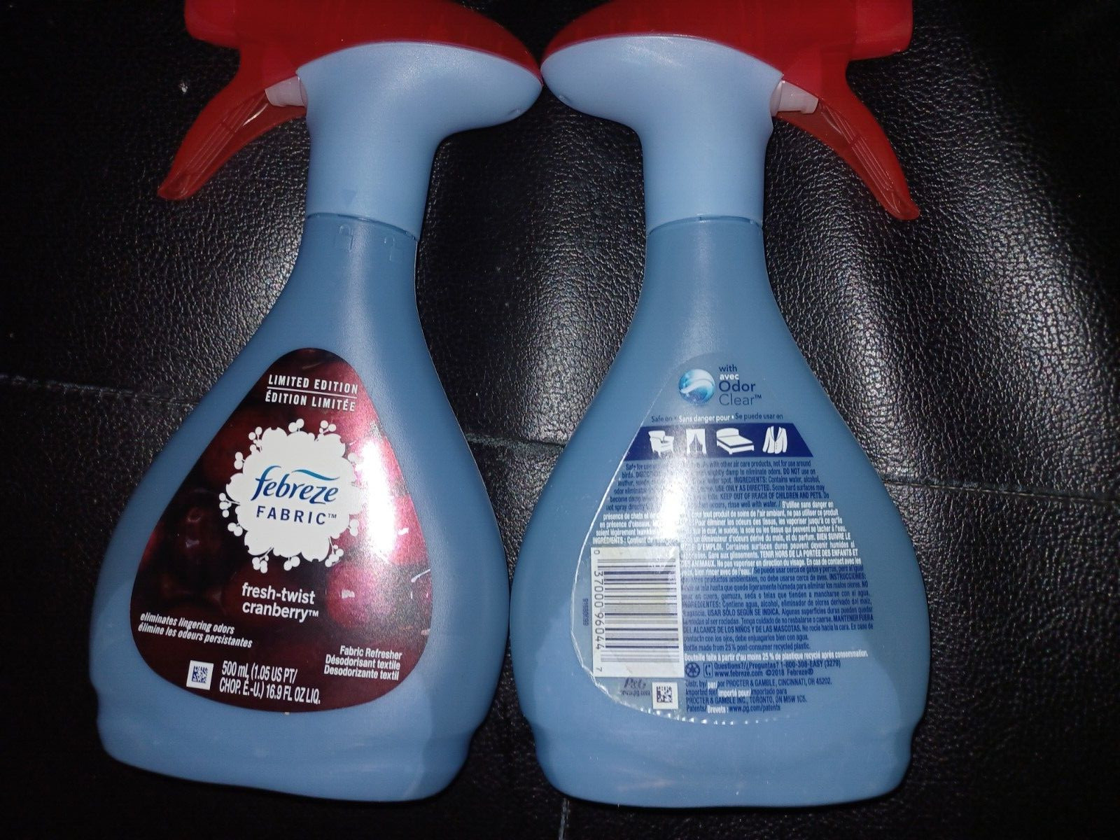2 Febreze Fabric Refresher Spray Fresh-Twist Cranberry Limited Edition, 16.9oz