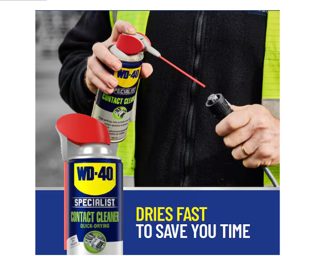 Contact Cleaner, Quick-Drying Electric Equipment Cleaner with Smart Straw 11 Oz.