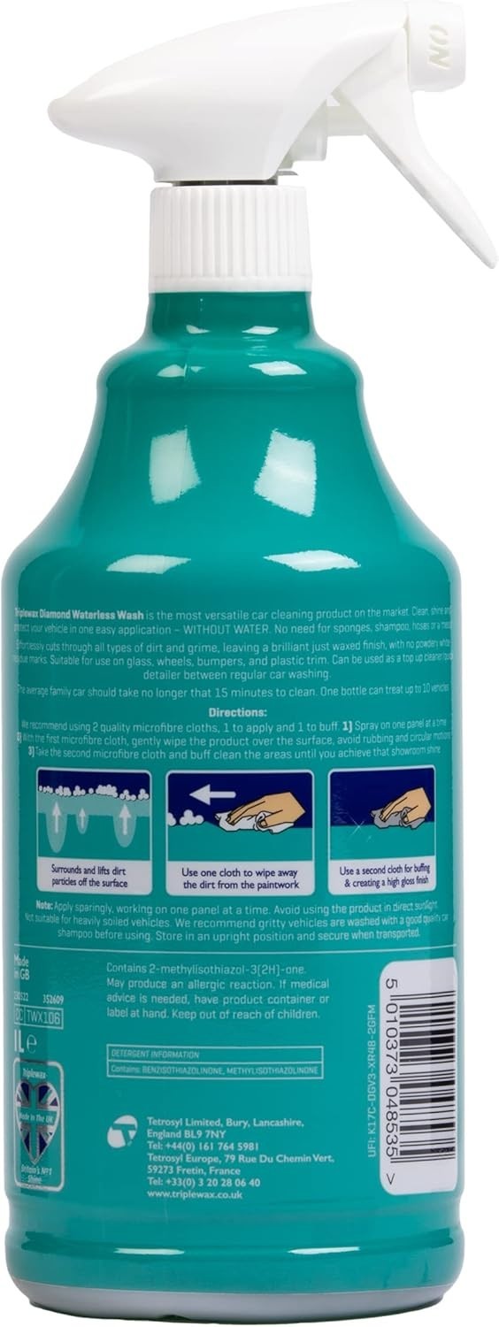 Waterless Wash 34 fl oz – No-Rinse Car Cleaner for a Quick Shine