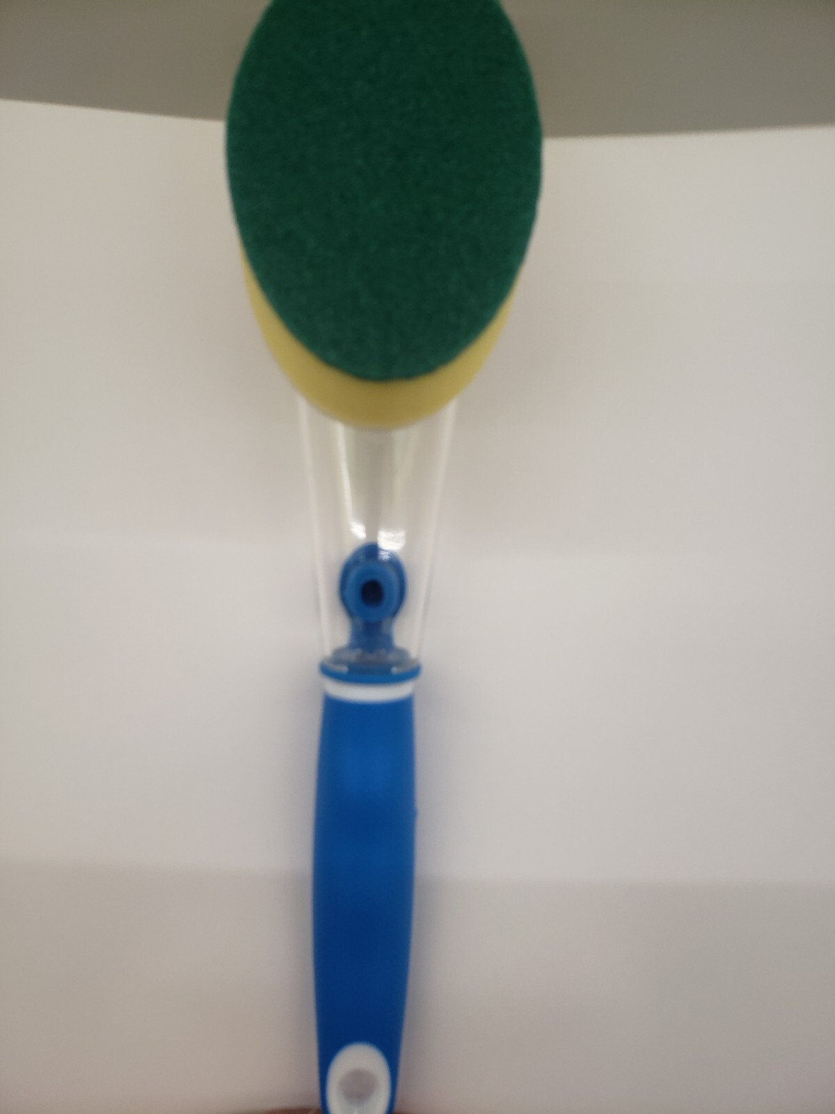 Scrub Buddies Holds Soap Liquid Dispensing Sponge Brush Soft Grip