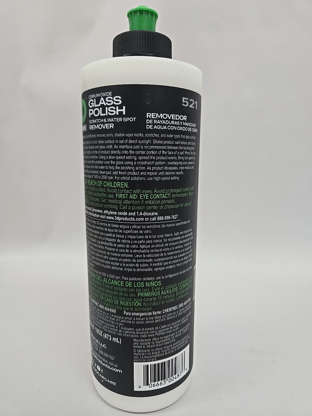 3D Glass Polish – Cerium Oxide Glass Scratch Remover for Car Windows – Restor…