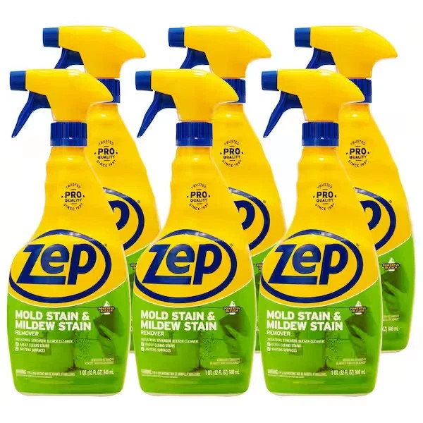 ZEP Mold Stain and Mildew Stain Remover – 32 oz. Pack of 6