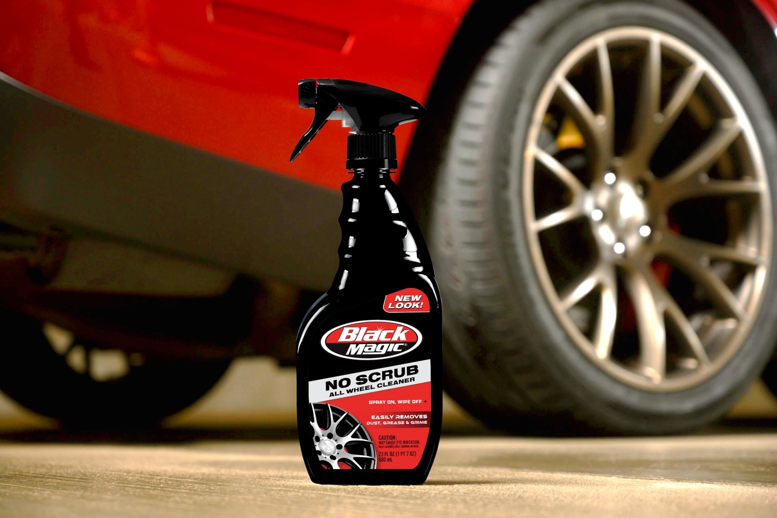 Black Magic No Scrub All Wheel Cleaner 23 Fl Oz Dissolves Dirt and Brake Dust