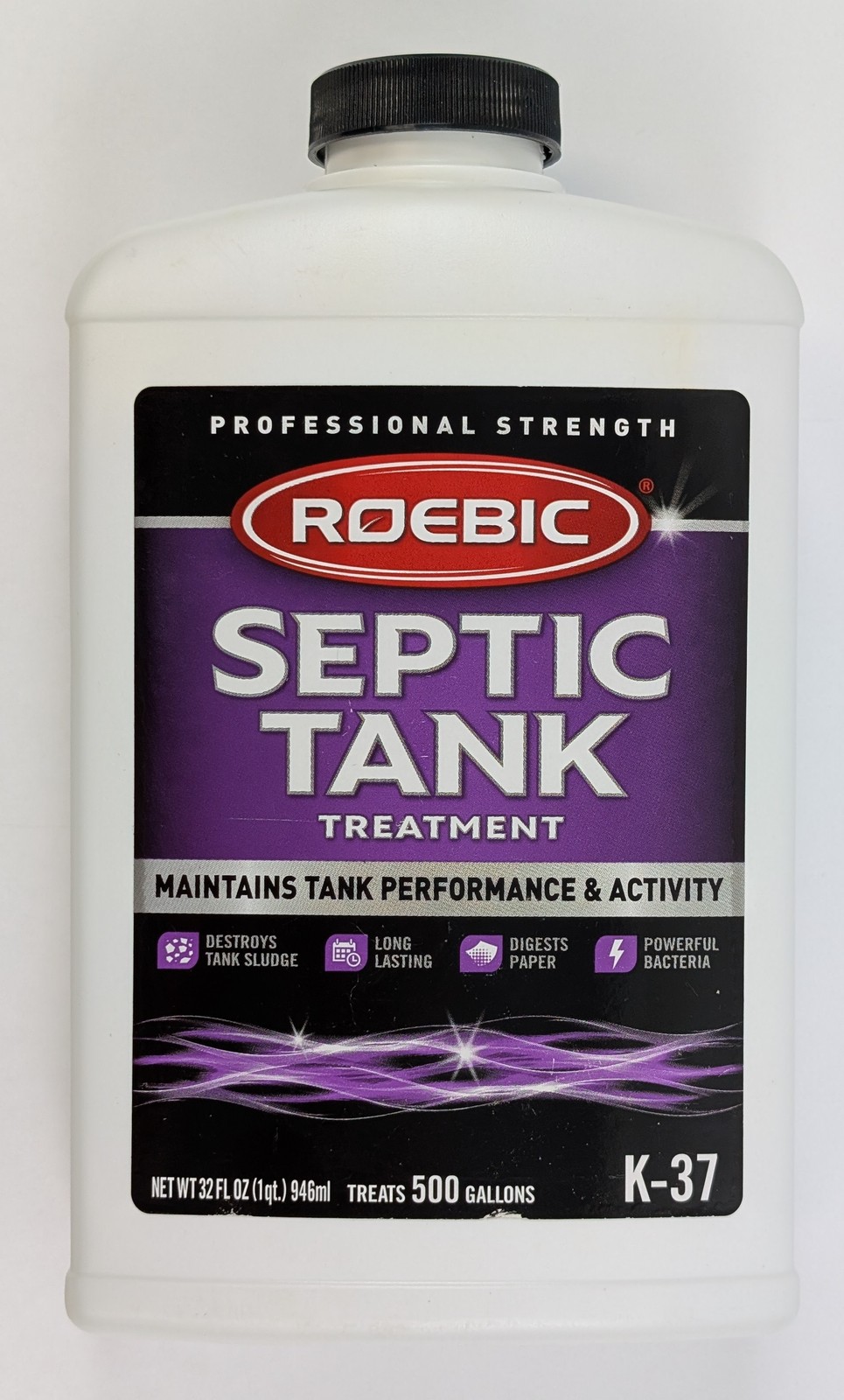 Roebic K-37 Septic Tank Treatment 32 oz 1 Quart Set of 3