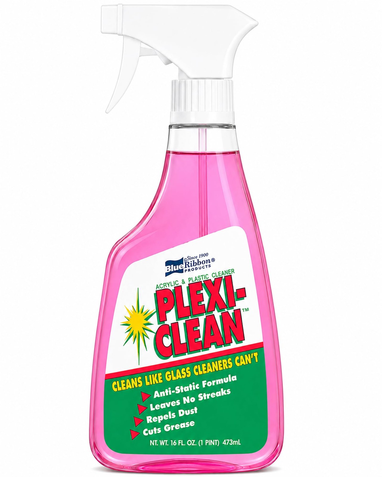 Blue Ribbon PlexiClean Acrylic Plastic Cleaner Polish Spray 16 fl oz