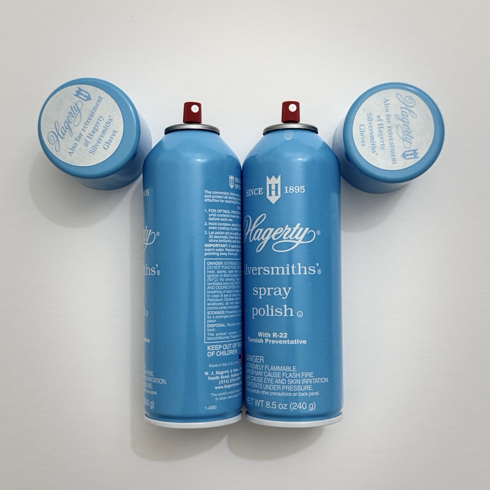 Hagerty Polish Unscented Aerosol 8.5 Oz Lot Of 2