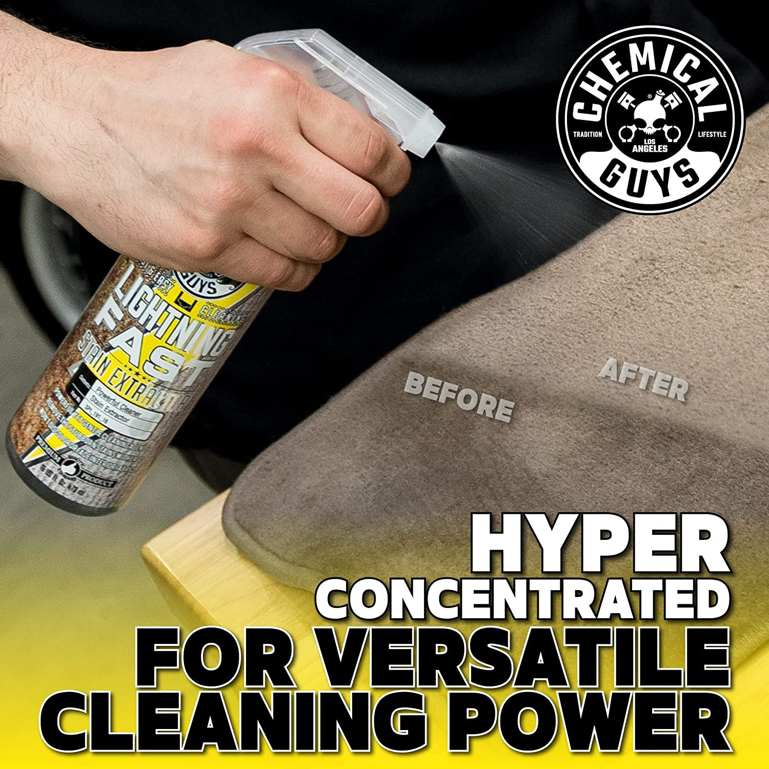 Lightning Fast Carpet and Upholstery Stain Extractor – Carpet Cleaner, Great fo