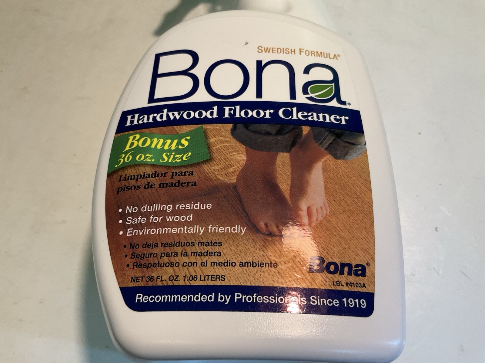 Bona Hardwood Floor Care Kit Hardwood Hard-Surface Floors 36oz Cleaner
