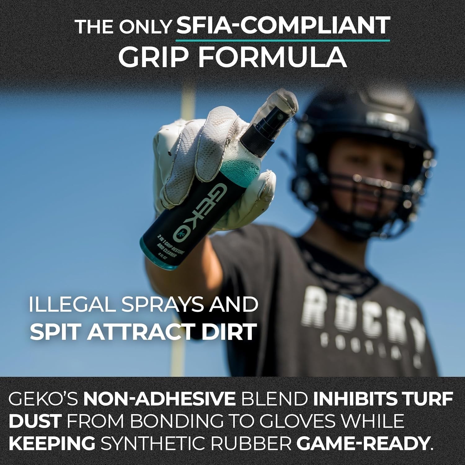 Non-Toxic Geko Grip Restore Spray for Enhanced Traction in All Sports Equipment