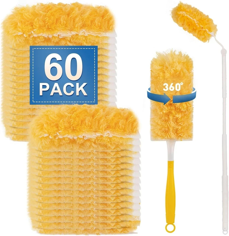 Heavy Duty Duster Refills Microfiber Dusting Kit for Furniture Ceiling Fan