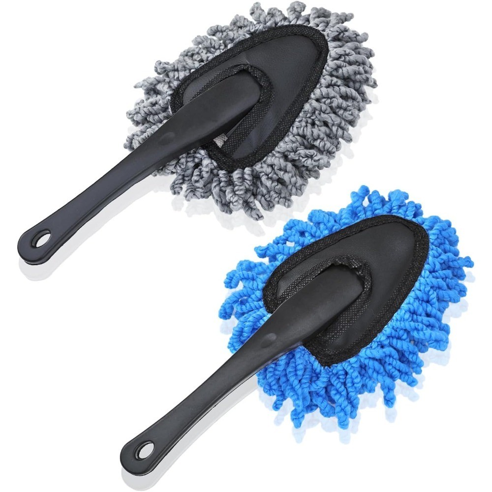 2 Pack Super Soft Microfiber Duster Brush for Car Dashboard Cleaning Home