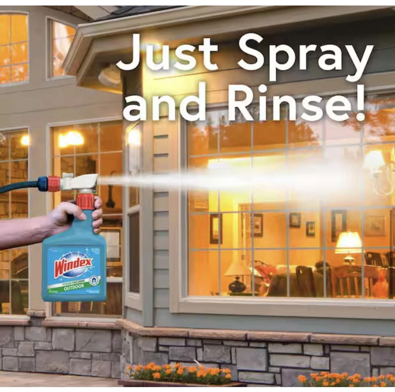 Windex Outdoor Streak-Free Shine All-Purpose Liquid Cleaner 1 Gallon 128 fl oz