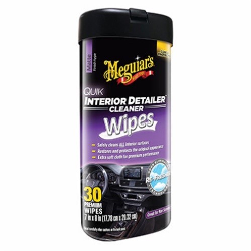 Meguiar’s Quik Interior Detailer Multi-Surface Cleaner Wipes 30 ct (Pack of 5)