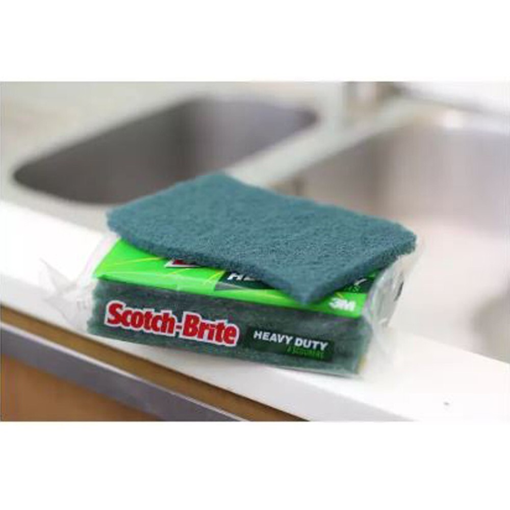 25 Pcs (Pack of 5) Scotch-Brite Heavy Duty Scour Pads For Daily Clean Wash Jobs