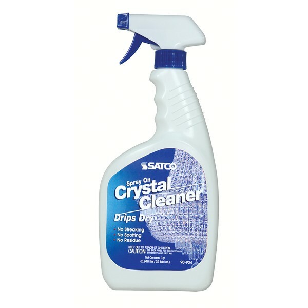 Satco 90-934 – CRYSTAL CHANDELIER CLEANER – 32 Ounces – Trigger Spray On Bottle