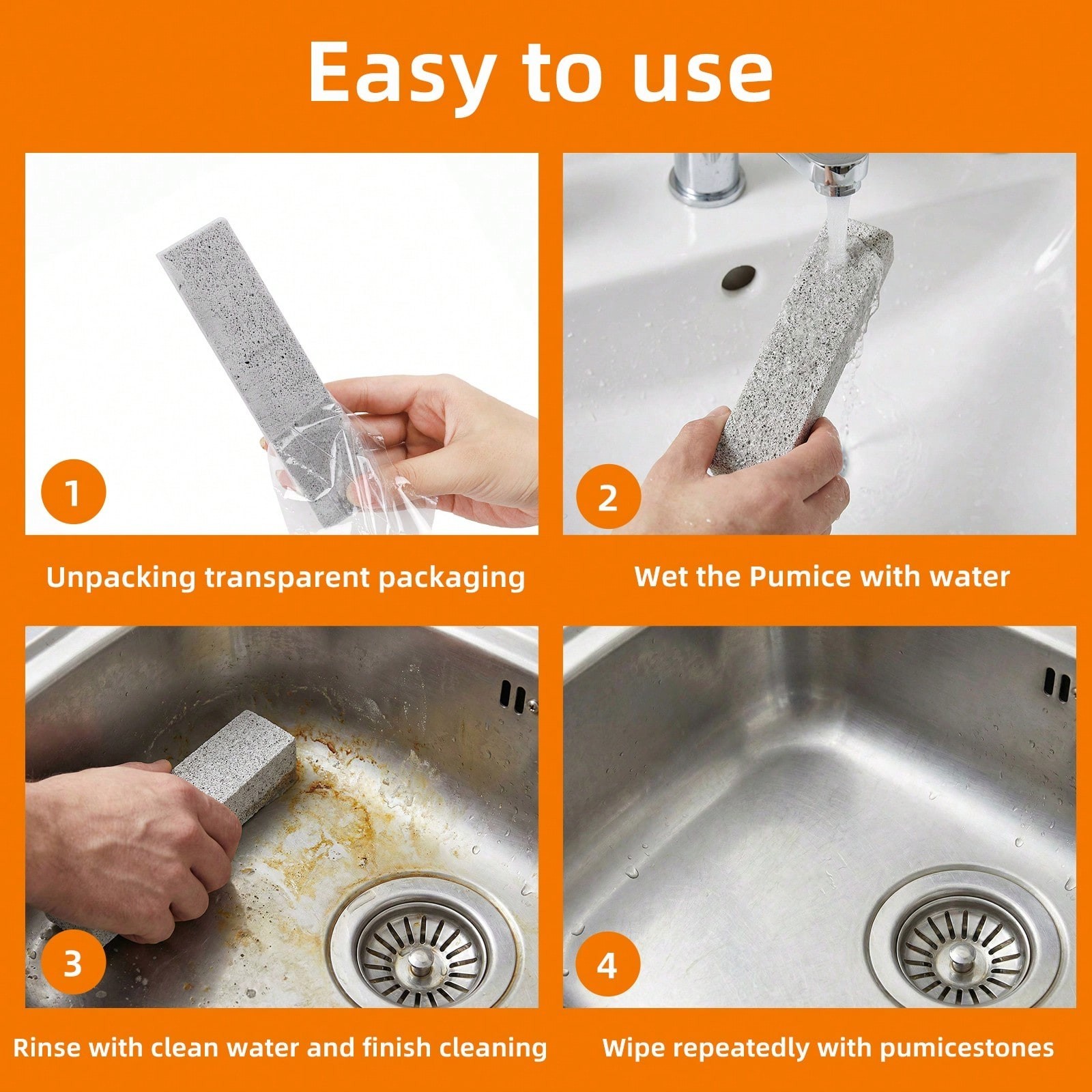 50Pcs Pumice Stone for Toilet Bowl Cleaning Scouring Stick Remove Toilet Bowl