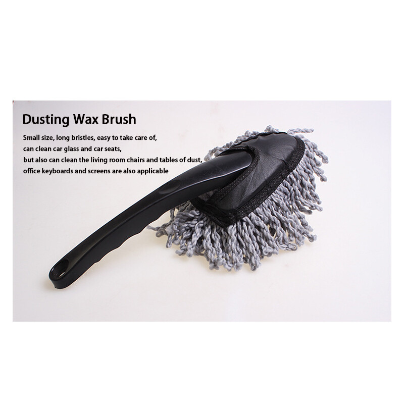 1Pc Super Soft Microfiber Car Dash Duster Brush Car Cleaning Home Kitchen C Gray