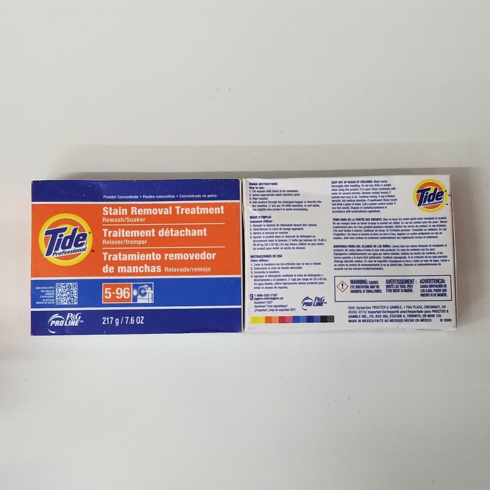 LOT of 2 – TIDE Professional Stain Removal Treatment Powder 7.6 oz Box