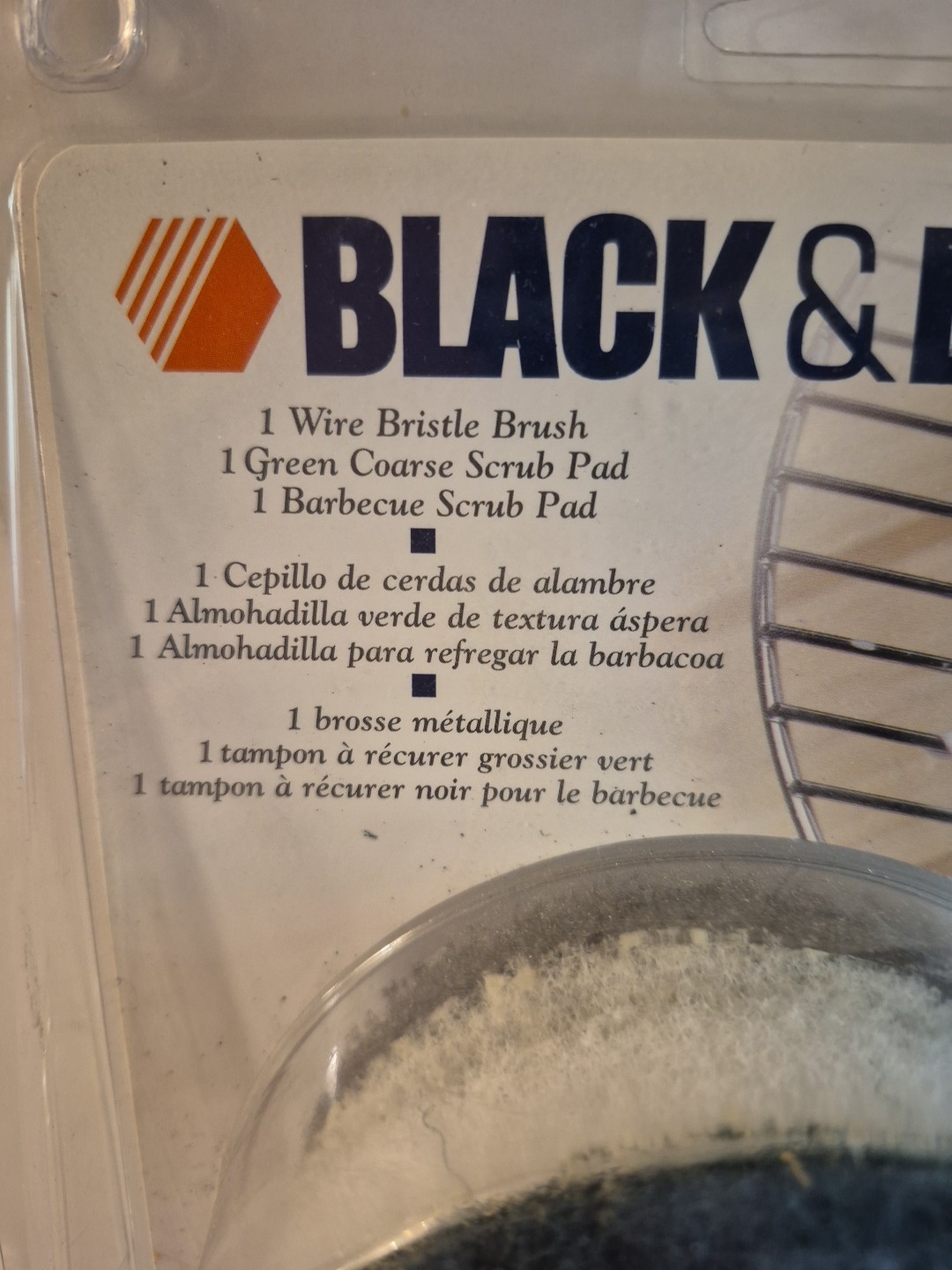 Black & Decker XBB1 ScumBuster Accessories Wire Bristle Brush & 2-Scrub Pads-NEW
