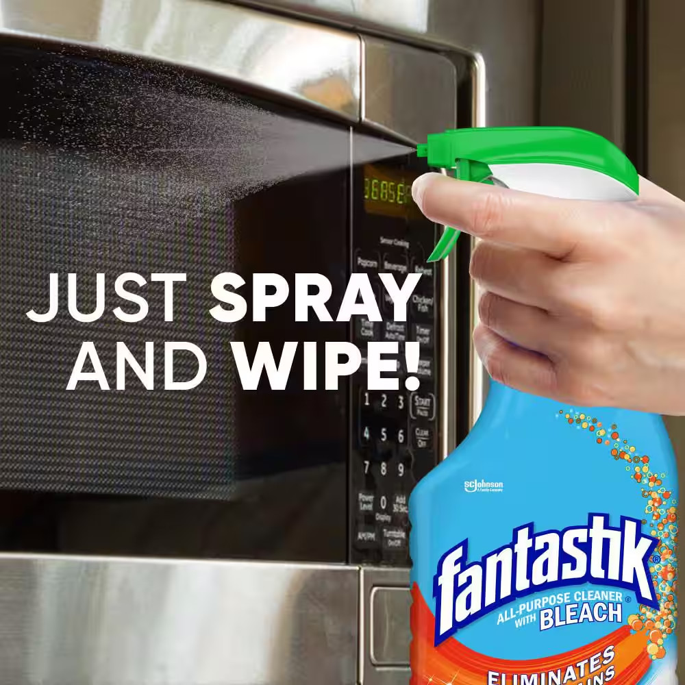Fantastik All-Purpose Cleaner Deodorizes W Bleach kitchen Bathroom 32 Oz 4 Pack