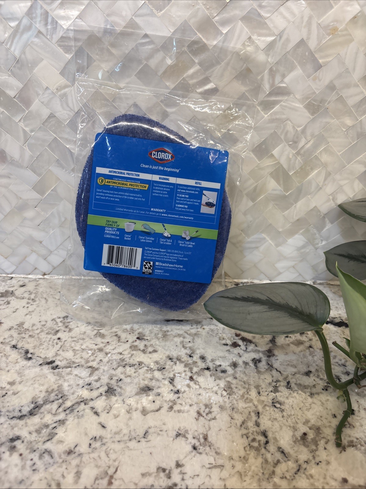 Clorox Tub and Tile Scrubber Refill Only New Shower Cleaning Antimicrobial 78600