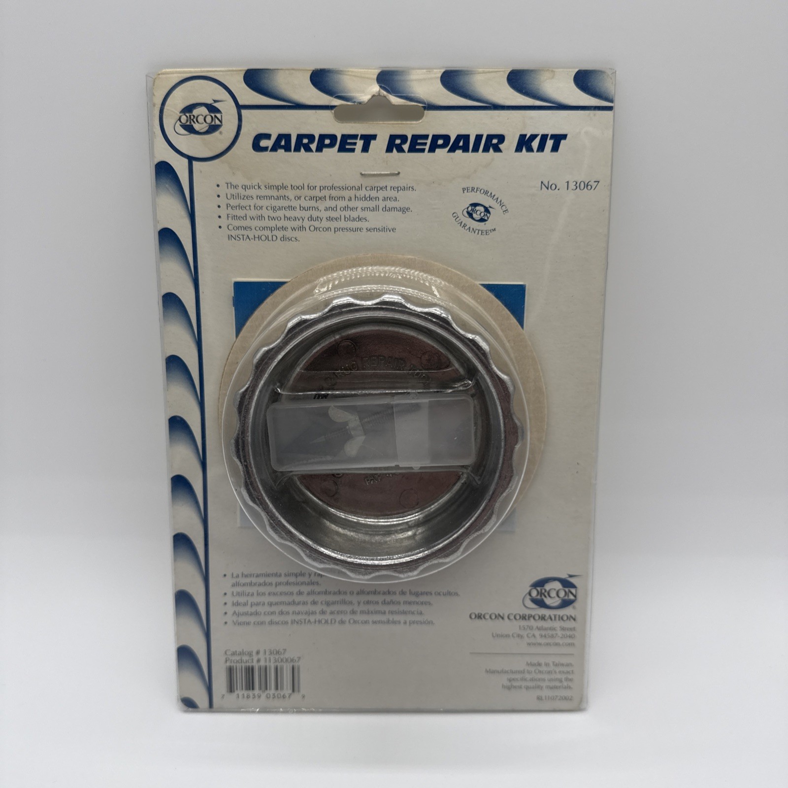 Orcon 3″ Diameter Professional Carpet Repair Kit 13067 with 6 Pressure Discs