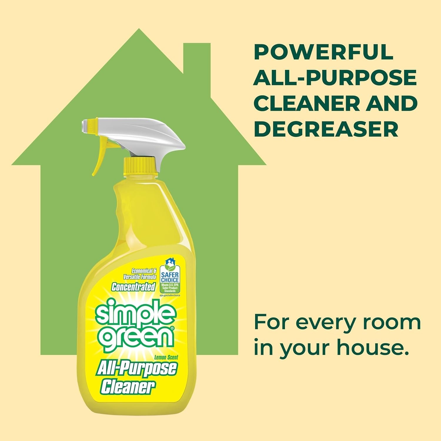 All-Purpose Cleaner, 32 Fl Oz Pack of 3, Lemon, 96 Fl Oz