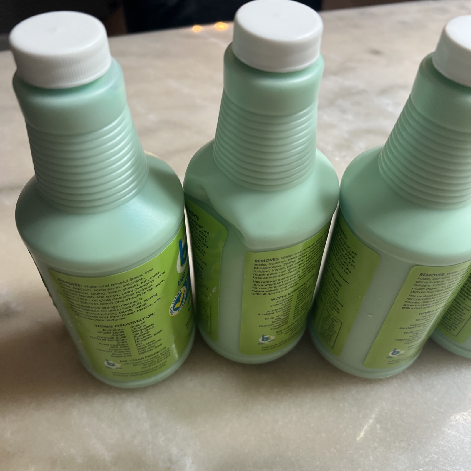 Pack of 6 Bio Clean Eco Friendly Hard Water Stain Remover The Green Stuff 20 Oz