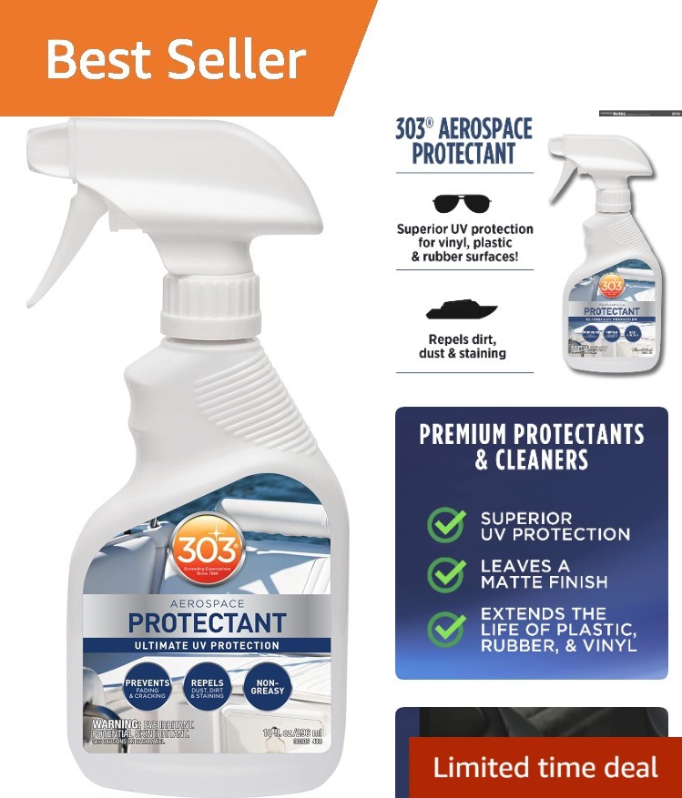 Marine Aerospace Protectant – 10 Fl Oz, Non-Greasy & Versatile Surface Restorer