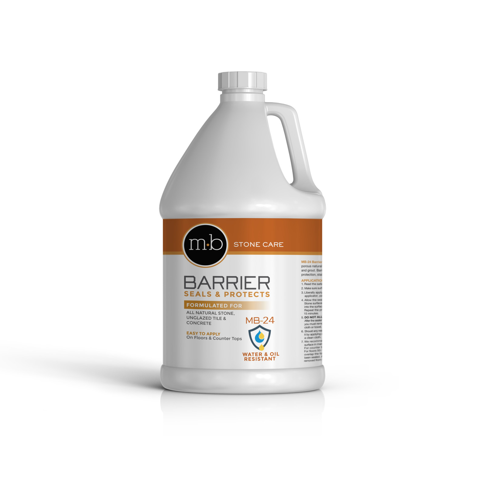MB-24 Barrier – Sealer for Granite Concrete Terrazzo Slate Grout & Porous Stone