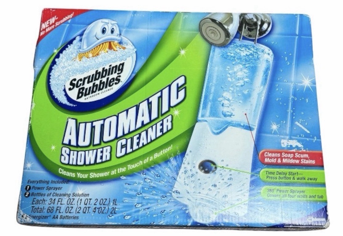 Scrubbing Bubbles Automatic Shower Cleaner Starter Kit 2 Refills 34oz Sealed