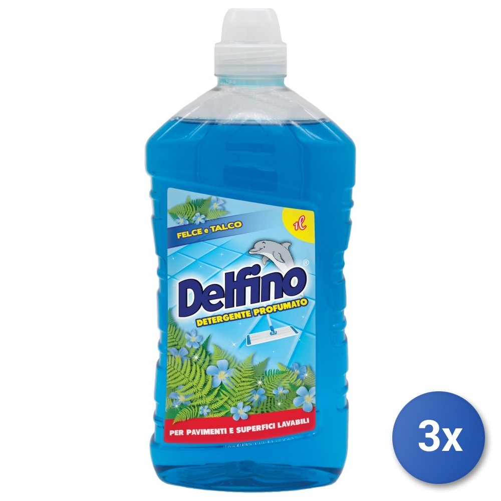 3X Delfino Floors 1000 Ml. Fern And Talc