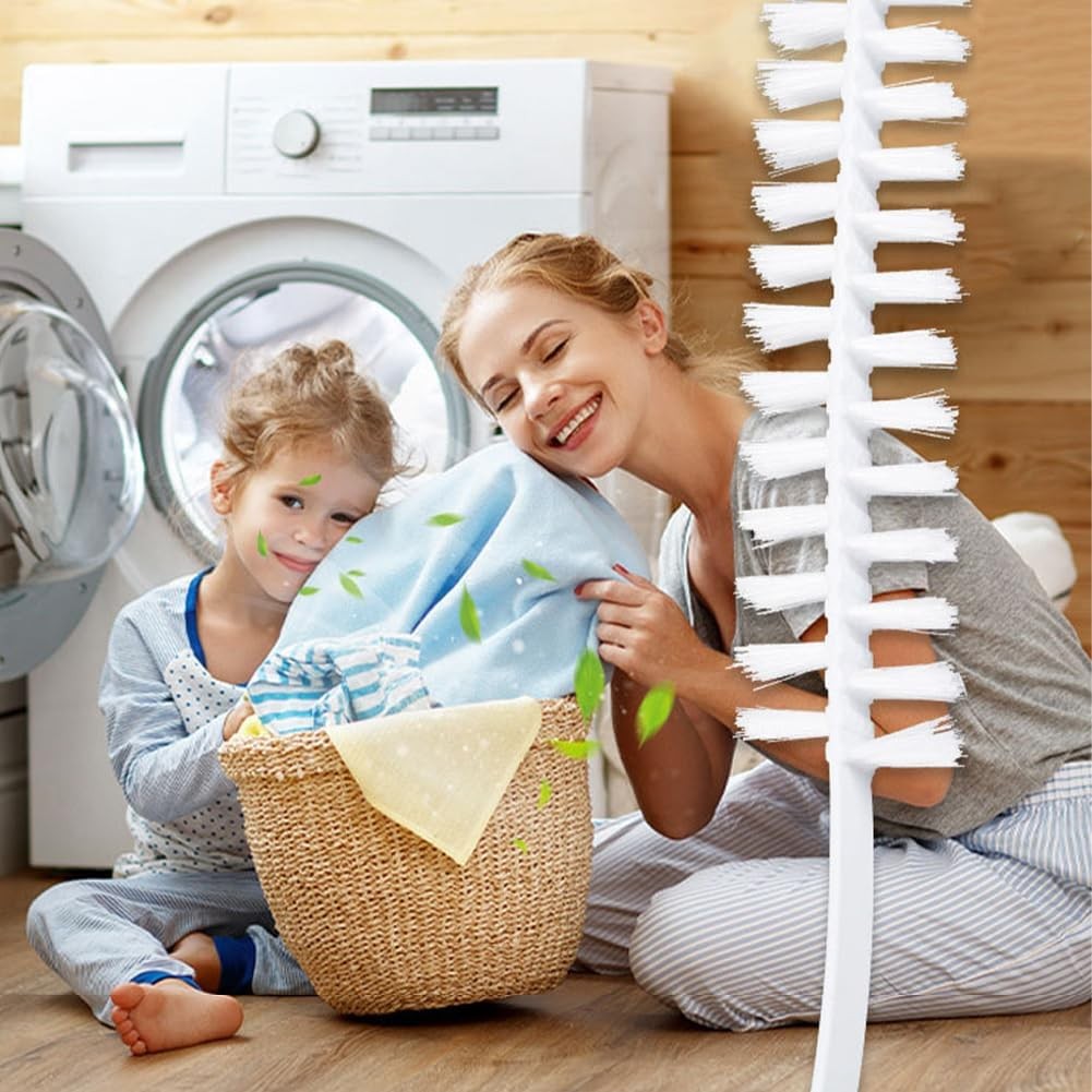 2pcs Washing Machine Cleaning Brushs, Flexible Bendable Slot Cleaning Brush 60cm