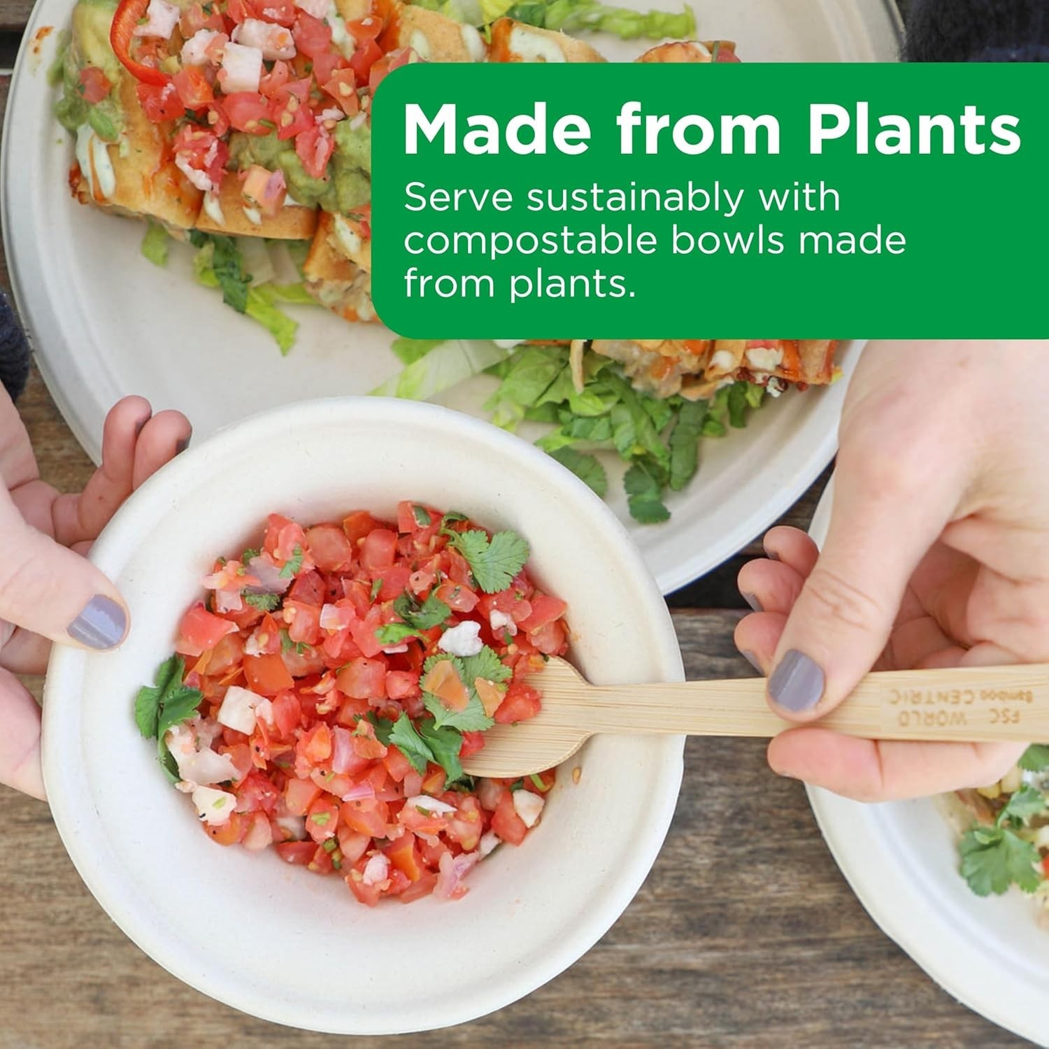 Compostable Paper Bowls, 11.5 Oz Pack of 20, Made from Unbleached Plant Fiber…