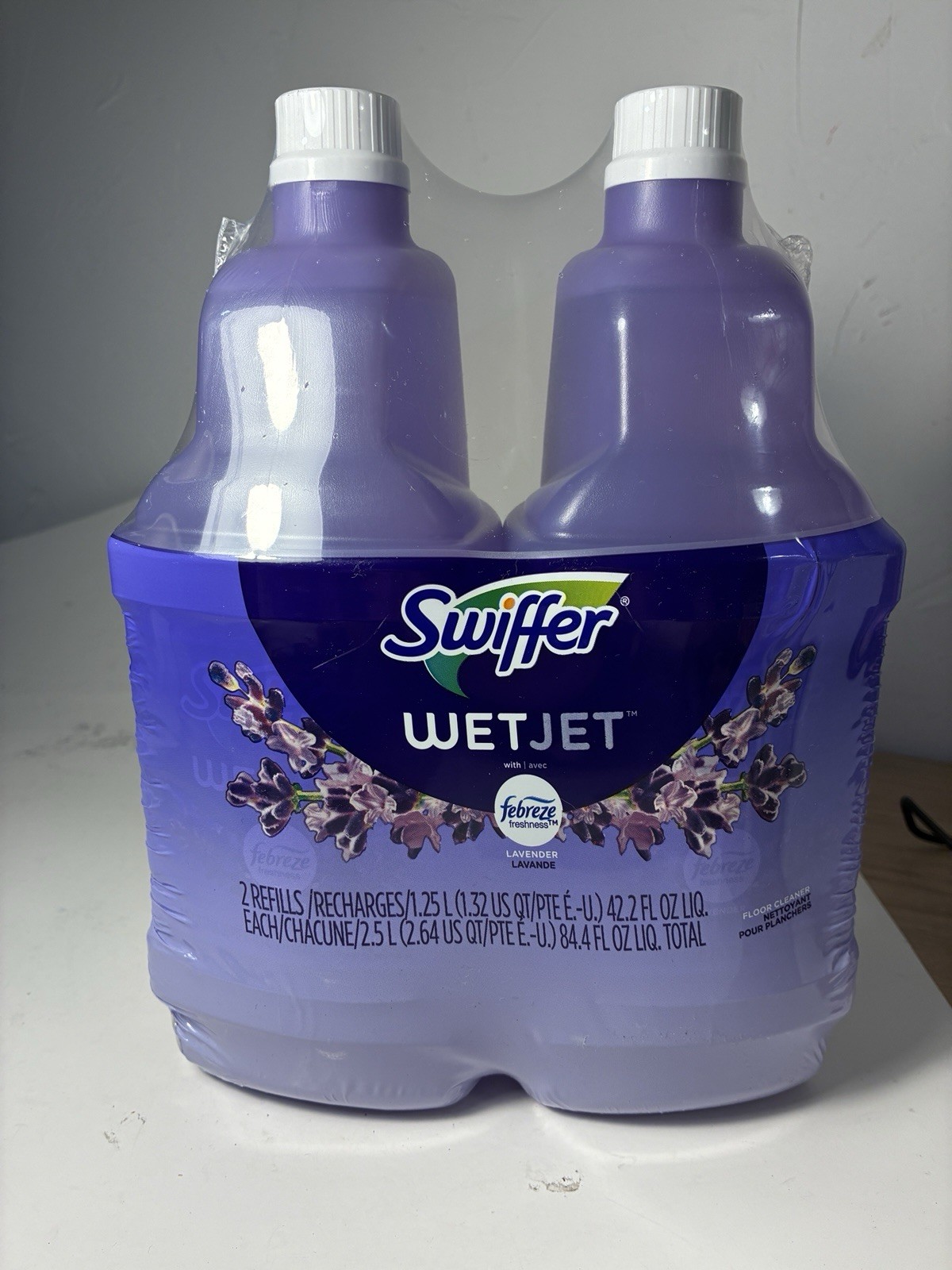 2pk Swiffer WetJet Multi-Purpose Floor Cleaner Solution Febreze Refill Hardwood