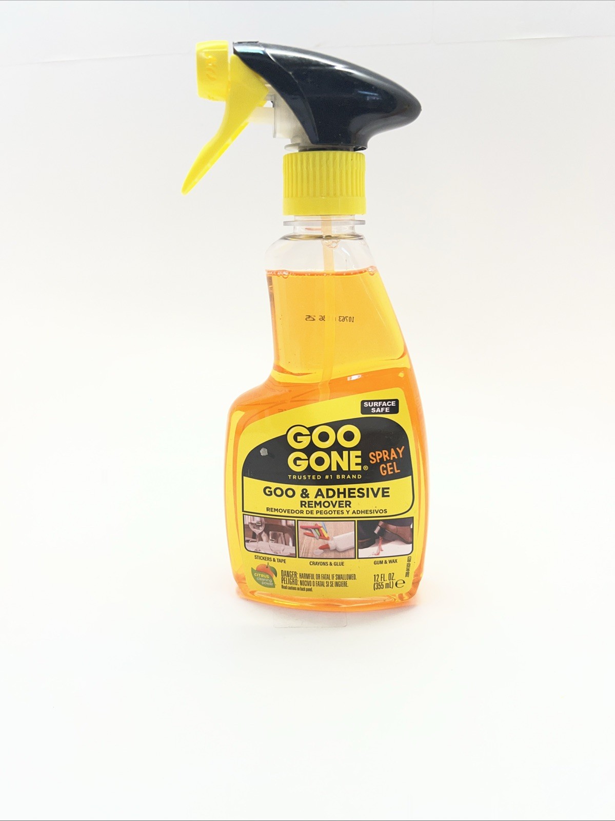 3x GOO GONE Original ADHESIVE Glue Gum Remover Citrus & Surface Safe 12oz
