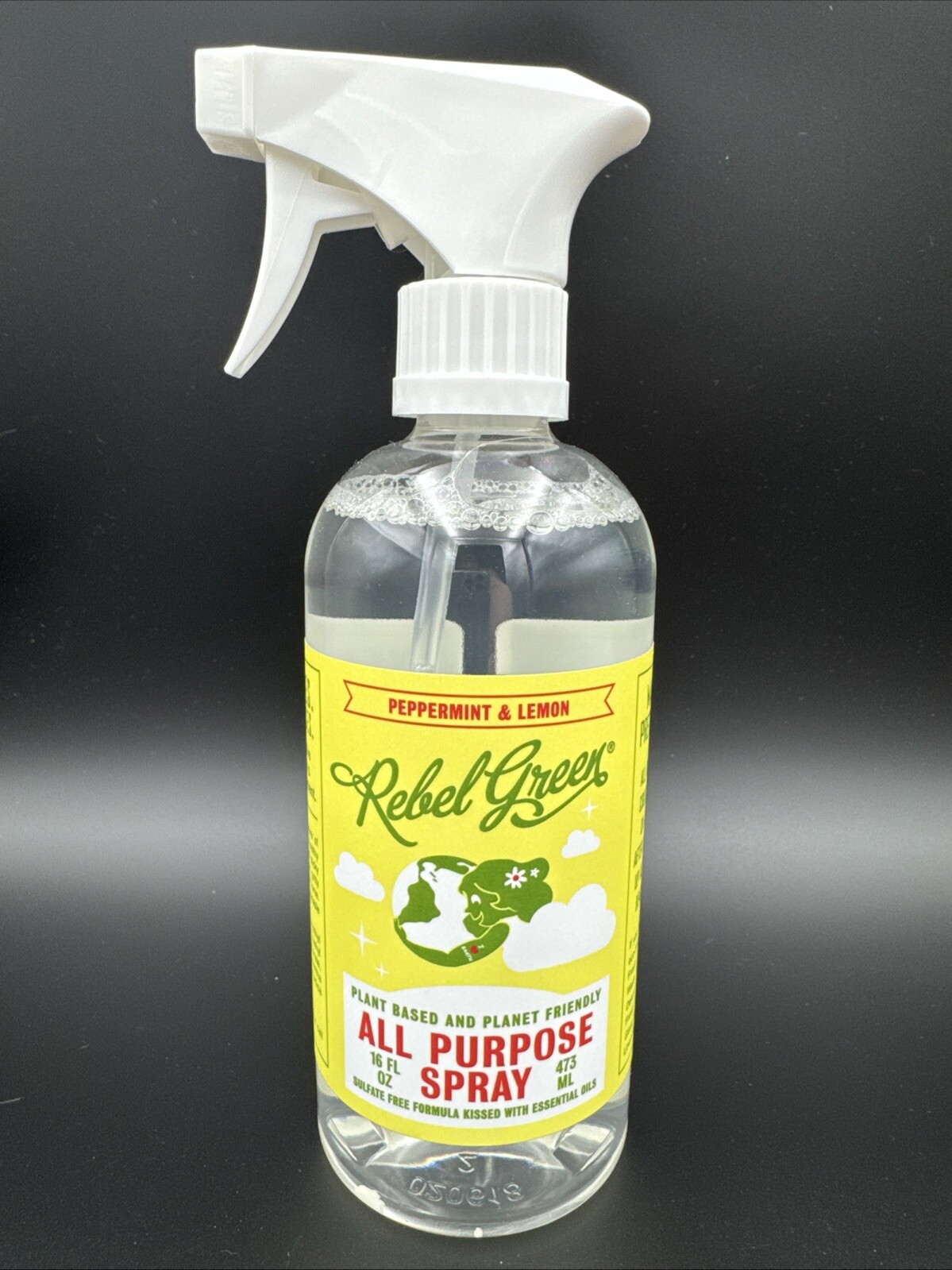 NEW All Purpose Spray Peppermint & Lemon 16oz Plant Based Planet Friendly Vegan
