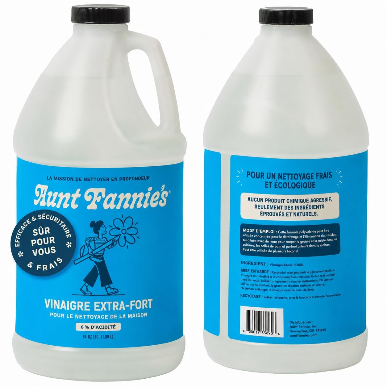 Aunt Fannie’s Extra Strength Cleaning Vinegar, 64 Ounce, 64 Fl Oz (Pack of 1)