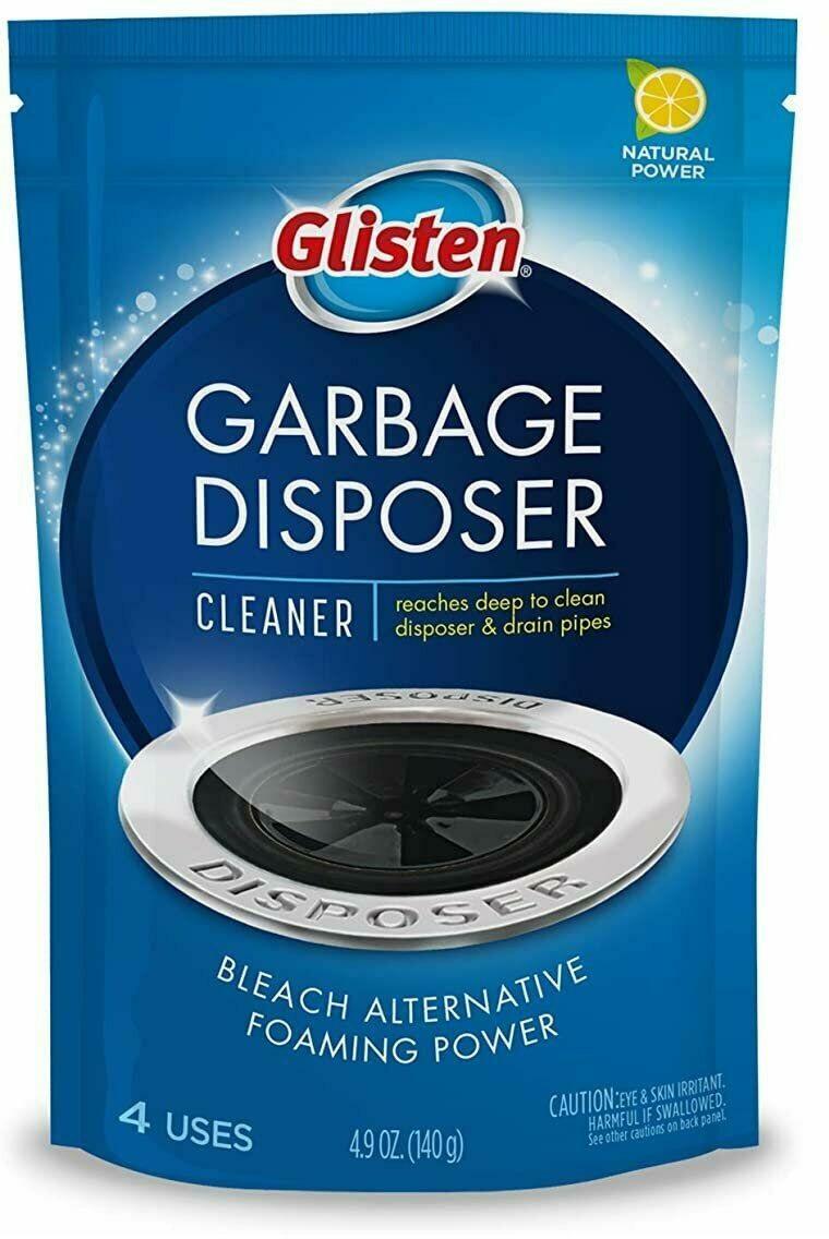 Glisten Garbage Disposal Cleaner and Odor Eliminator 4 pack with Foaming Action