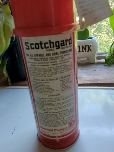 1960’s Scotch Guard empty bottle Fabric Protector Spray 3M 16 oz. Almost Full