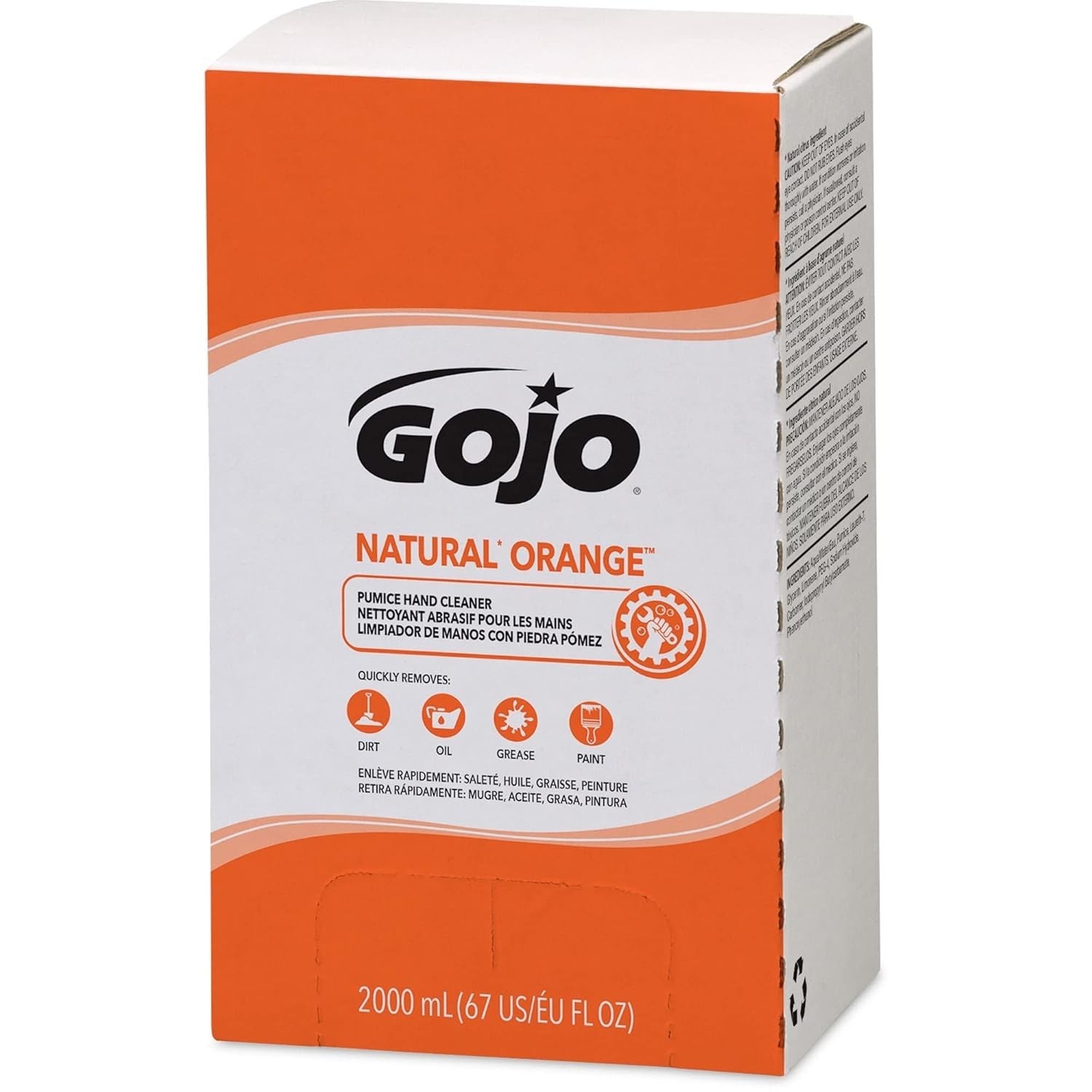 Natural Orange Pumice Hand Cleaner, 2000 mL, Pack of 4