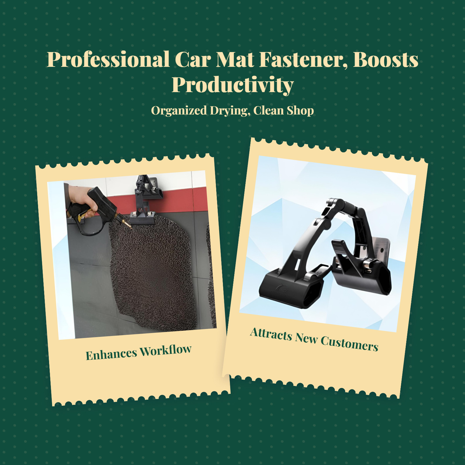 Car Mat Clamp, Stainless Steel Floor Mat Hanger, sturdy Cleaning Fastener