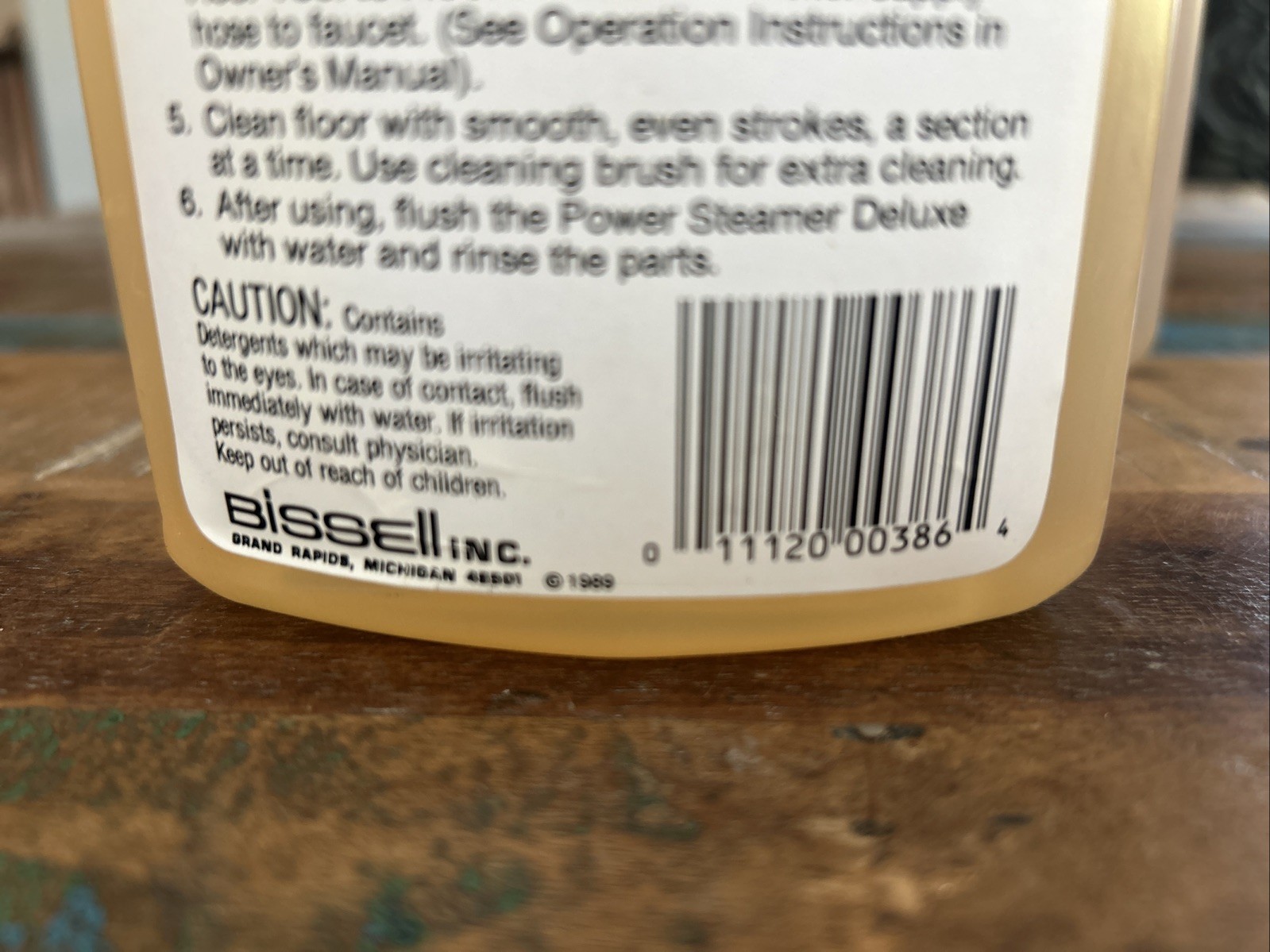Vintage 1989 Original Bissell Bare Floor Cleaning Formula 3 – 32 Oz Bottles NOS