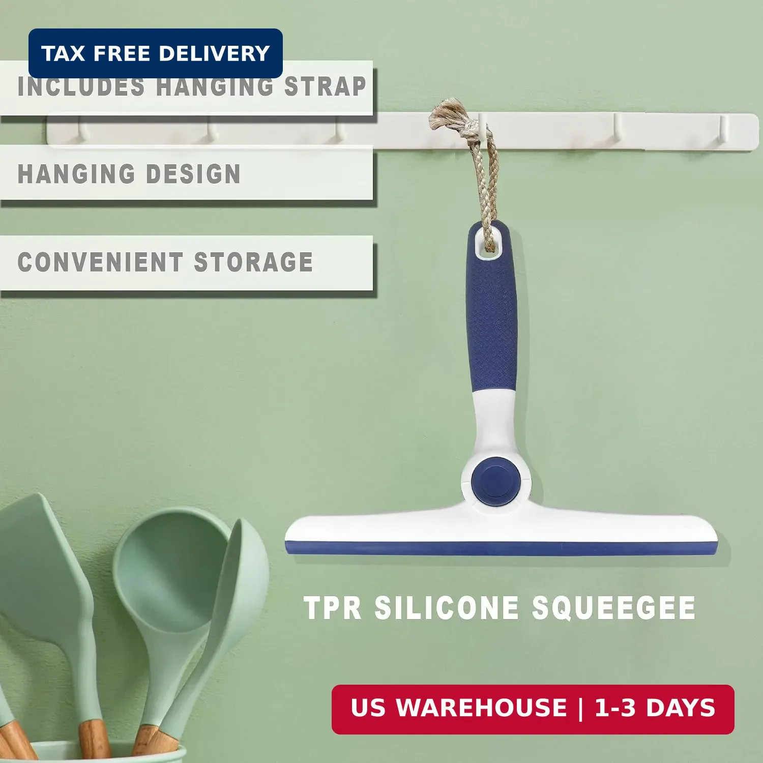 NBGYTECH Window Squeegee Household Cleaning Scraper Handheld Squeegee for Shower