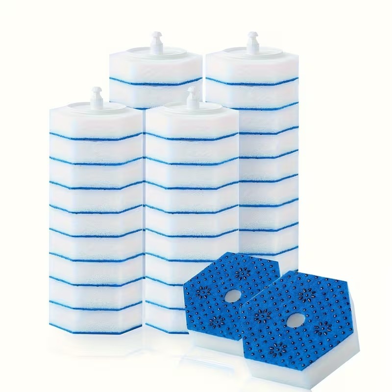 Toilet Wand Brush Refills fit Clorox etc Cleaning Upgraded Gentle Rubber Dot Tip