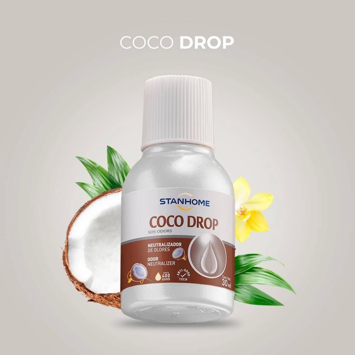 STANHOME BOTTLES DROP SOS ODORS NEUTRALIZER/NAUTRALIZADOR DE OLORES 30ML